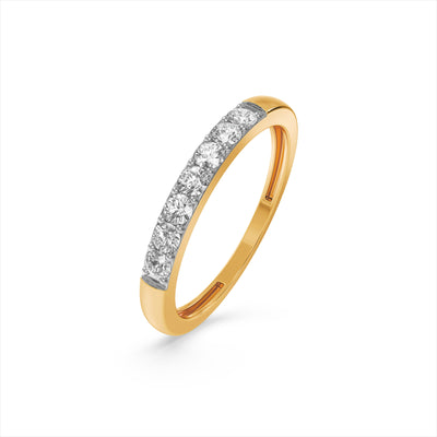 Linear Spark 9KT Gold Lab Grown Diamond Ring