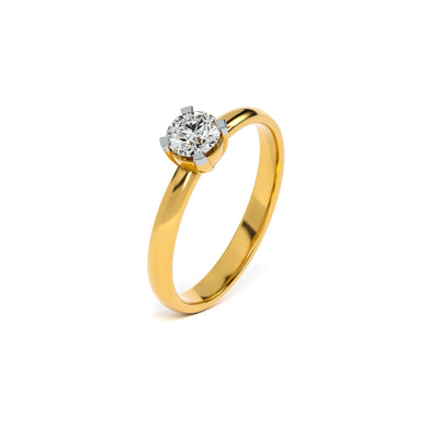 Blush Elegance 9KT Gold Lab Grown Diamond Ring