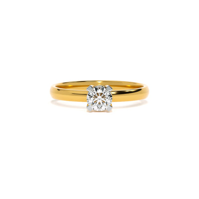 Blush Elegance 9KT Gold Lab Grown Diamond Ring