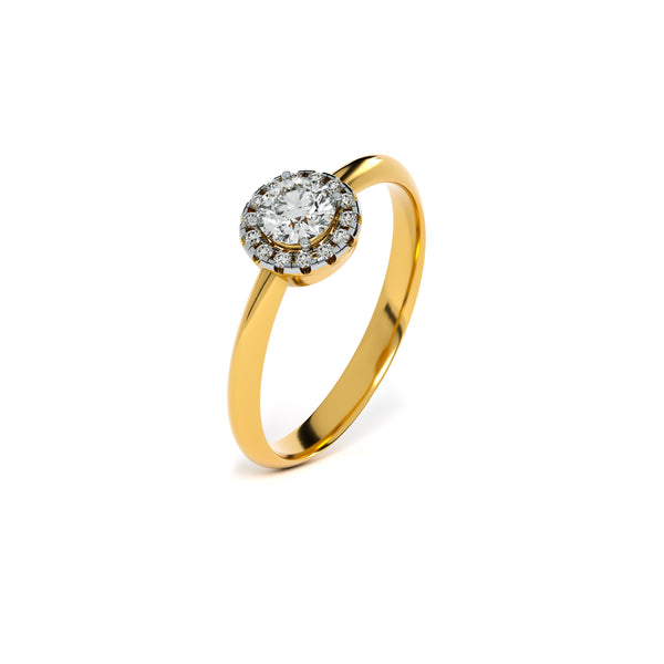 Ethereal Bloom 9KT Gold Lab Grown Diamond Ring - 4