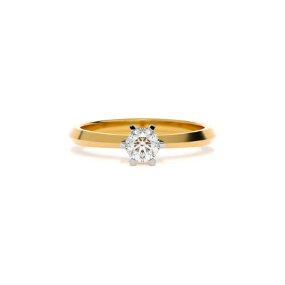 Classic Solitaire 9KT Gold Lab Grown Diamond Ring
