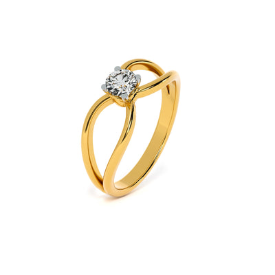 Infinity Bond 9KT Gold Lab Grown Diamond Ring