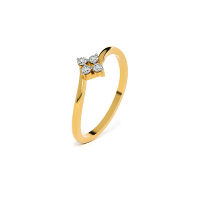 Aurora Crest 9KT Gold Lab Grown Diamond Ring