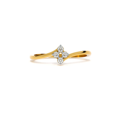 Aurora Crest 9KT Gold Lab Grown Diamond Ring