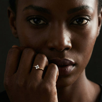 Aurora Crest 9KT Gold Lab Grown Diamond Ring