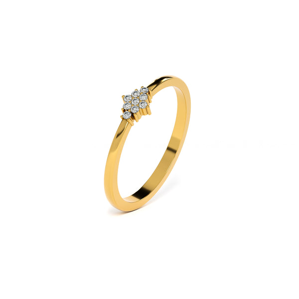 Timeless Sparkle 9KT Gold Lab Grown Diamond Ring