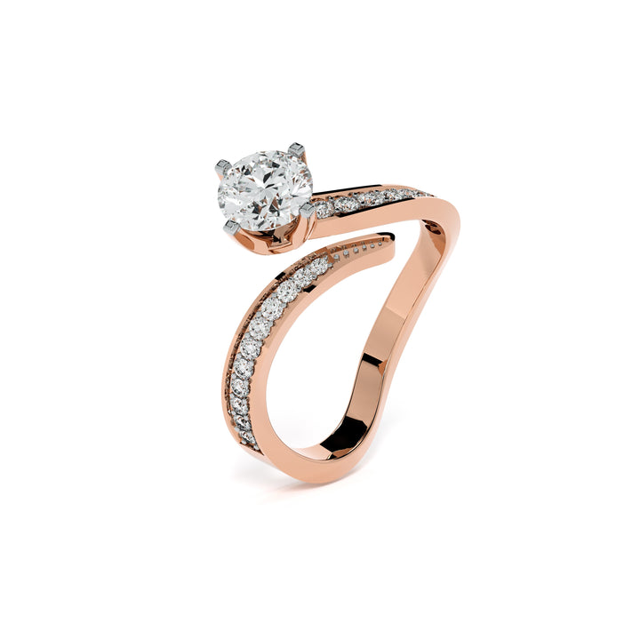 The Comet Tail 9KT Gold Lab Grown Diamond Ring - 2