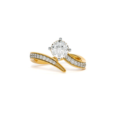 The Comet Tail 9KT Gold Lab Grown Diamond Ring