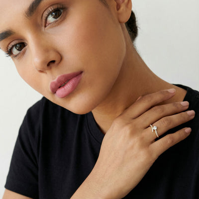 The Comet Tail 9KT Gold Lab Grown Diamond Ring