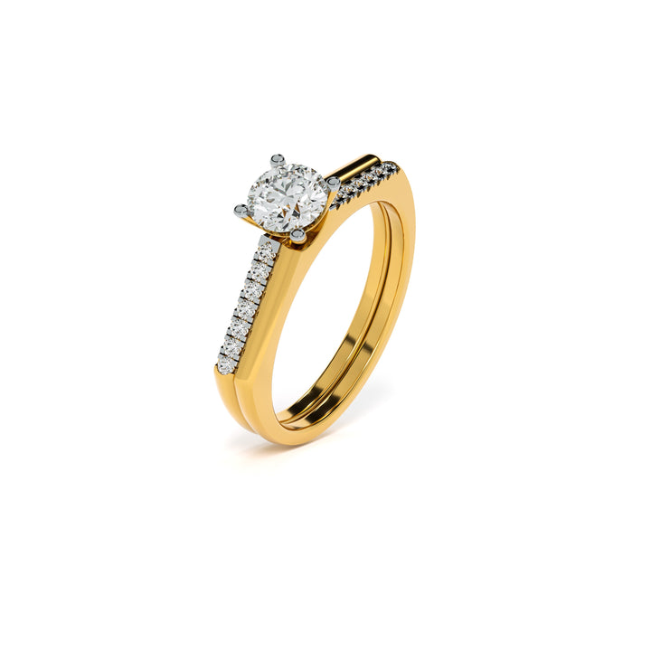 Split Shank 9KT Gold Lab Grown Diamond Ring - 4