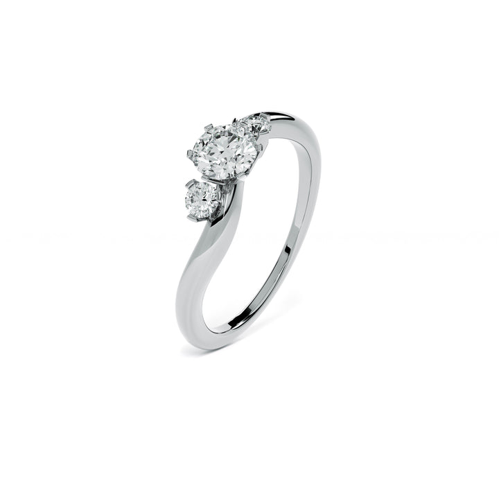 The Harmony Trio 9KT Gold Lab Grown Diamond Ring - 6