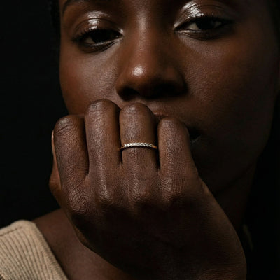 Luna Line 9KT Gold Lab Grown Diamond Ring