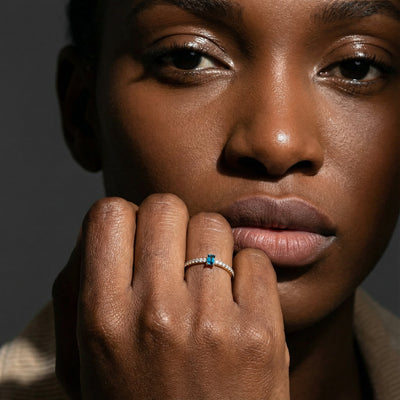 Sapphire Echo 9KT Gold Lab Grown Diamond Ring