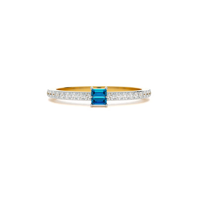 Sapphire Echo 9KT Gold Lab Grown Diamond Ring