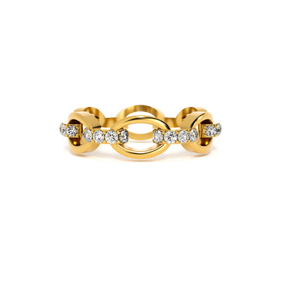 Eternal Link 9KT Gold Lab Grown Diamond Ring