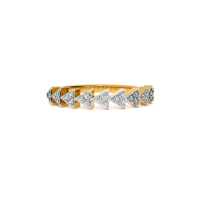 Starlit Peaks 9KT Gold Lab Grown Diamond Ring