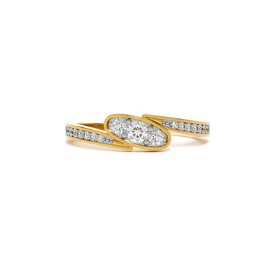 Empress Illusion 9KT Gold Lab Grown Diamond Ring