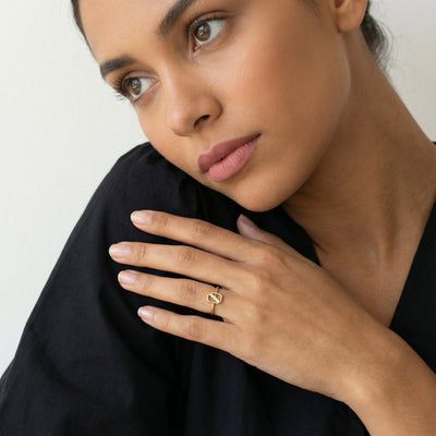 Radiant Path 9KT Gold Lab Grown Diamond Ring