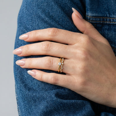 Trail 9KT Gold Lab Grown Diamond Ring