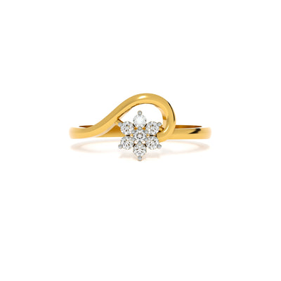 Flora Glow 9KT Gold Lab Grown Diamond Ring
