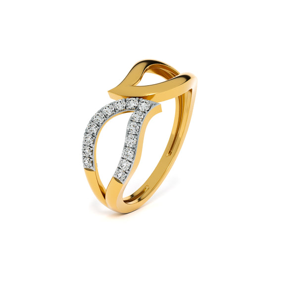 Eternal Flow 9KT Gold Lab Grown Diamond Ring - 2