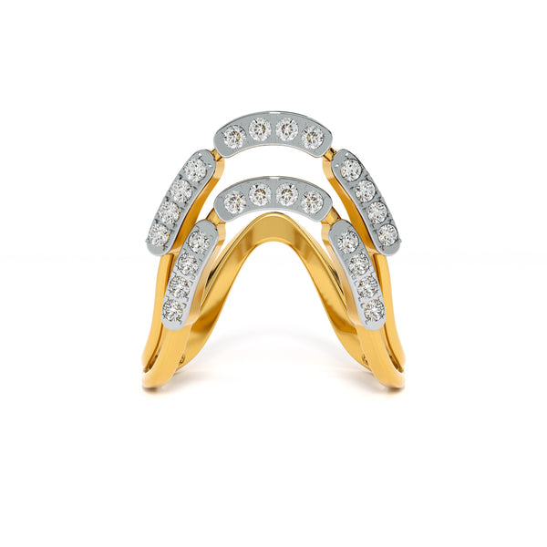 Brilliance 9KT Gold Lab Grown Diamond Ring - 3