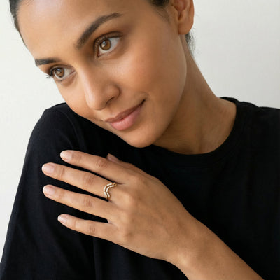 Brilliance 9KT Gold Lab Grown Diamond Ring