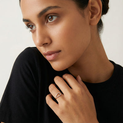 Ecliptic Loop 9KT Gold Lab Grown Diamond Ring