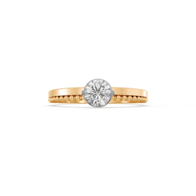 Halo Pinwheel 9KT Gold Lab Grown Diamond Ring