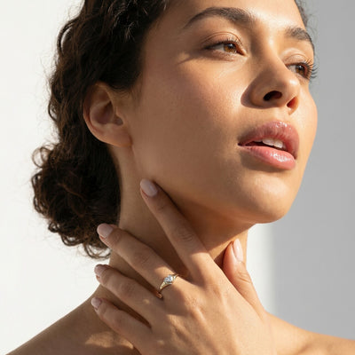 United Forever 9KT Gold Lab Grown Diamond Ring