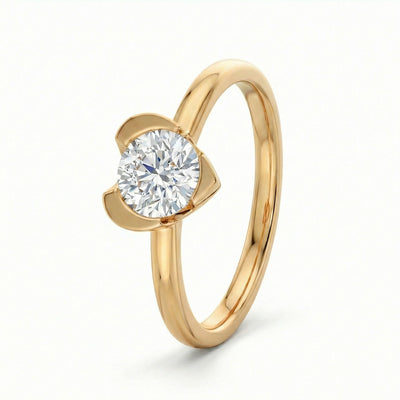 Heartbound Love 9KT Gold Lab Grown Diamond Ring