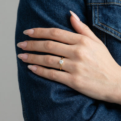 One Moment Solitaire 9KT Gold Lab Grown Diamond Ring