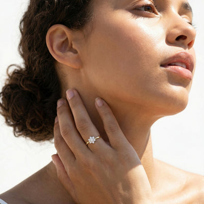 Nova Petal 9KT Gold Lab Grown Diamond Ring