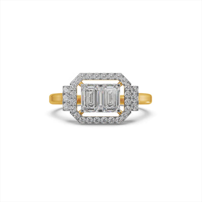 Emerald Spark 9KT Gold Lab Grown Diamond Ring