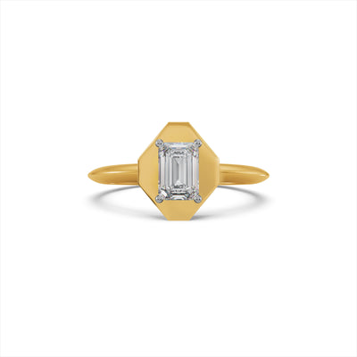 Regal Radiance 9KT Gold Lab Grown Diamond Ring