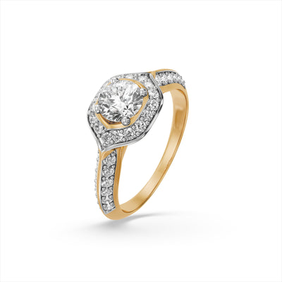 The Aurelia Crown 9KT Lab Grown Diamond Promise Ring