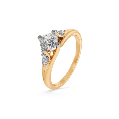 The Elara Solitaire 9KT Lab Grown Diamond Promise Ring