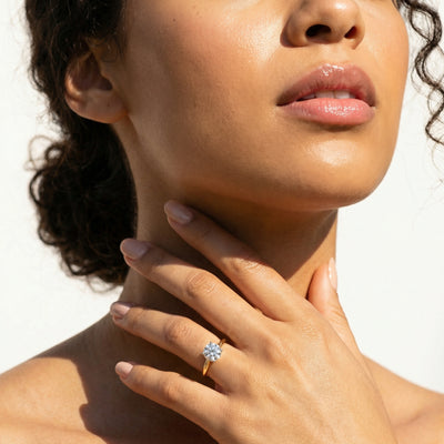 The Pure Set Solitaire 9KT Lab Grown Diamond Promise Ring