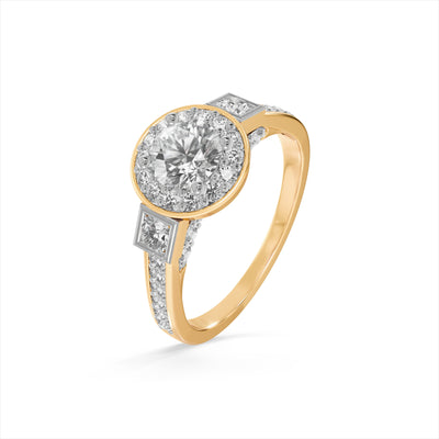 The Heirloom Halo 9KT Lab Grown Diamond Promise Ring