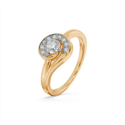 The Nova Twist Solitaire 9KT Lab Grown Diamond Promise Ring