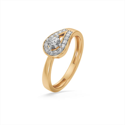 The Rosecrest Halo 9KT Lab Grown Diamond Promise Ring