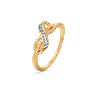 The Eternal Knot 9KT Lab Grown Diamond Promise Ring