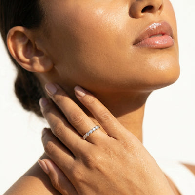 The Halo Stack 9KT Lab Grown Diamond Promise Ring