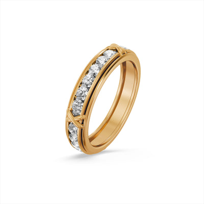 The Orbit Cuff 9KT Lab Grown Diamond Promise Ring