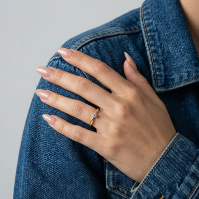 The Legacy Solitaire 9KT Lab Grown Diamond Promise Ring