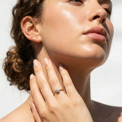 The Signature Set Solitaire 9KT Lab Grown Diamond Promise Ring