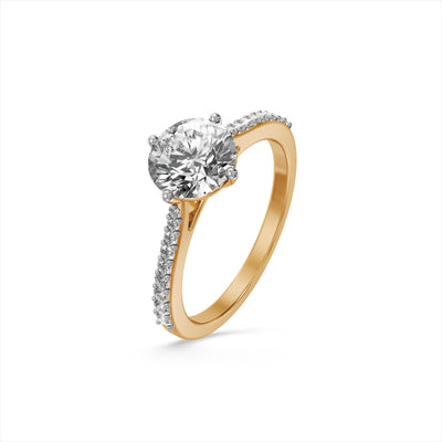 The Lucent Crown 9KT Lab Grown Diamond Promise Ring