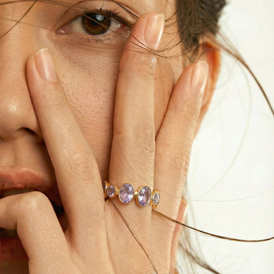 Tanzanite Glow 9KT Gold Ring