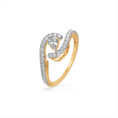 Twilight Knot 9KT Gold Lab Grown Diamond Ring