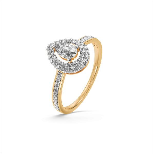 Heritage Bloom 9KT Gold Laboratory Grown Diamond Ring